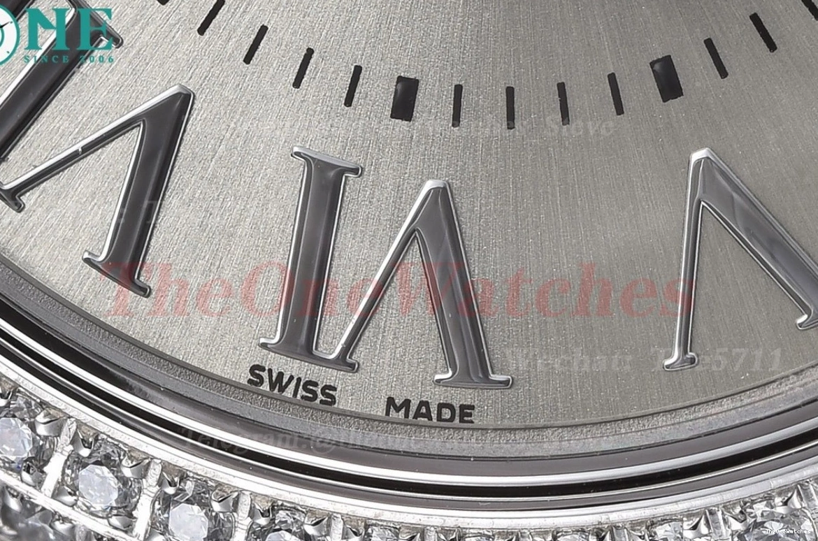 33mm NH05 Cartier Rmn De SS GDF SS Ballon Bleu Silver 0326